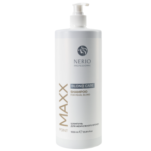 MAXX POINT Оттеночный шампунь Blond Care Pearl Blond для жемчужного блонда, с дозатором, 1000 мл