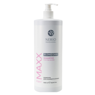 MAXX POINT Оттеночный шампунь Blond Care Pink Blond для розового блонда, с дозатором, 1000 мл
